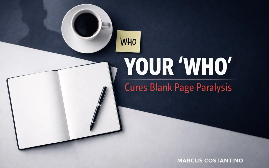 Your “WHO” Cures Blank Page Paralysis